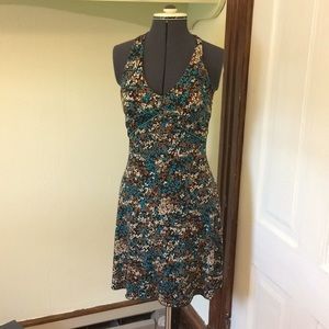 Dotted Summer Halter Dress